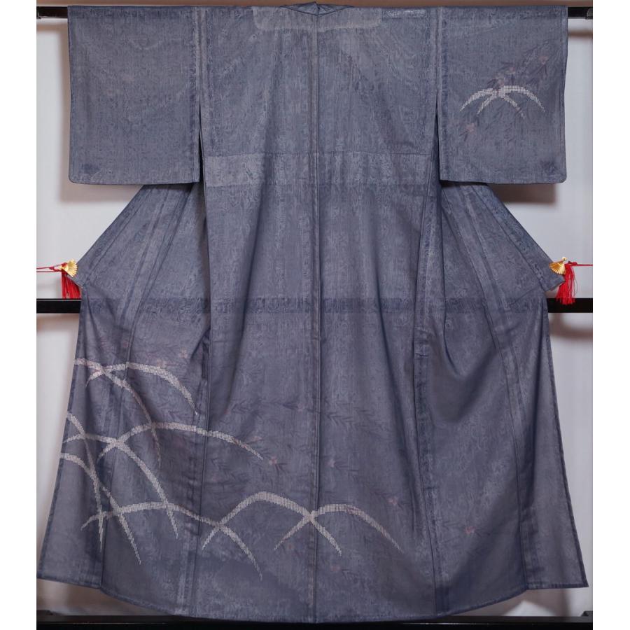 100 安心保証 夏着物 紗袷 訪問着 露芝に枝花模様 無双 桔梗色 夏 着物 紗 ６月 ９月 正絹 送料無料 中古 夏物 夏用 初夏 着物 リサイクル 訪問着 着物 正絹 単衣 結婚式 在庫処分大特価 Www Skylanceronline Com