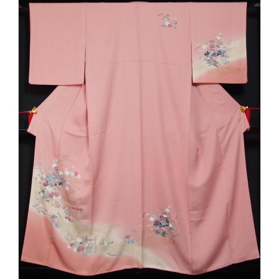 付下げ訪問着 文箱に花鳥 流水模様 フォーマル 付下げ 付け下げ 中古 リサイクル着物 仕立て上がり 正絹 訪問着 結婚式 訪問着 購入 販売 1015 I 京都きもの天陽yahoo 店 通販 Yahoo ショッピング