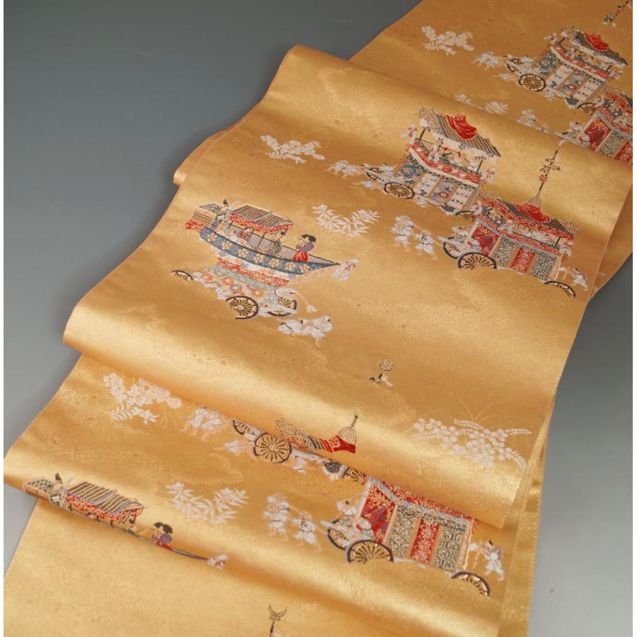 着物セット 付下げ訪問着・袋帯 2点セット 絞りに短冊・梅・菊模様