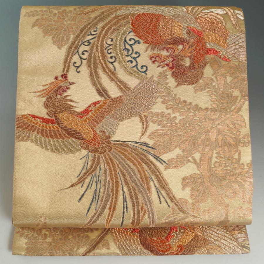 花紋 鳳凰紋 梅花模様 袋帯 着物 012w 【公式通販】