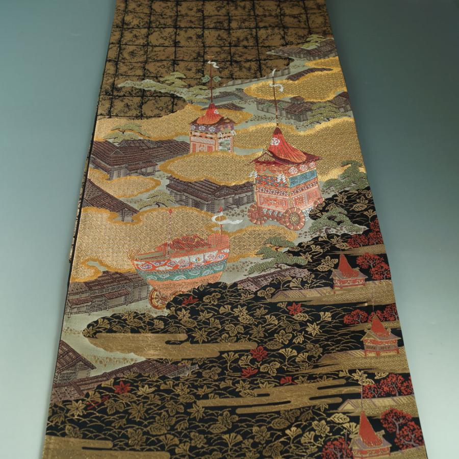 袋帯 祇園祭山鉾模様 お太鼓柄 金銀糸 送料無料 中古 帯 袋帯 祇園祭山鉾模様 お太鼓柄 金銀糸 送料無料 中古 帯