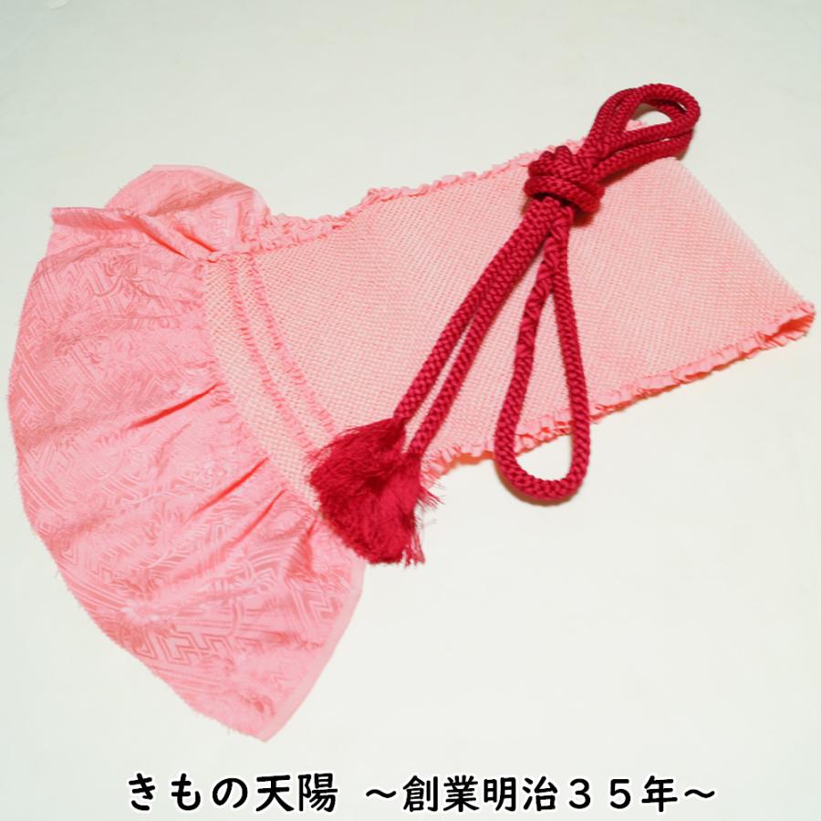 帯揚げ・帯締め セット 振袖用 総絞り ピンク色系 丸組 絞り