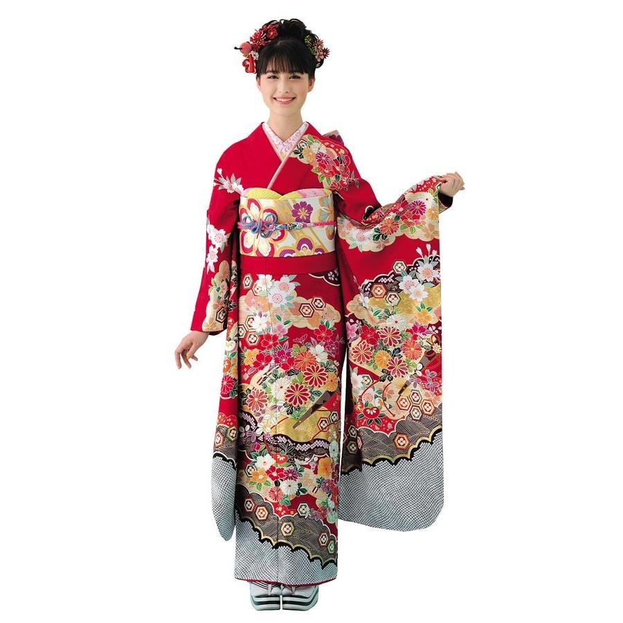 は自分にプチご褒美を 和服 振袖 夏着物 洗える着物 成人式 単品黒い着物 振袖 Williamsav Com