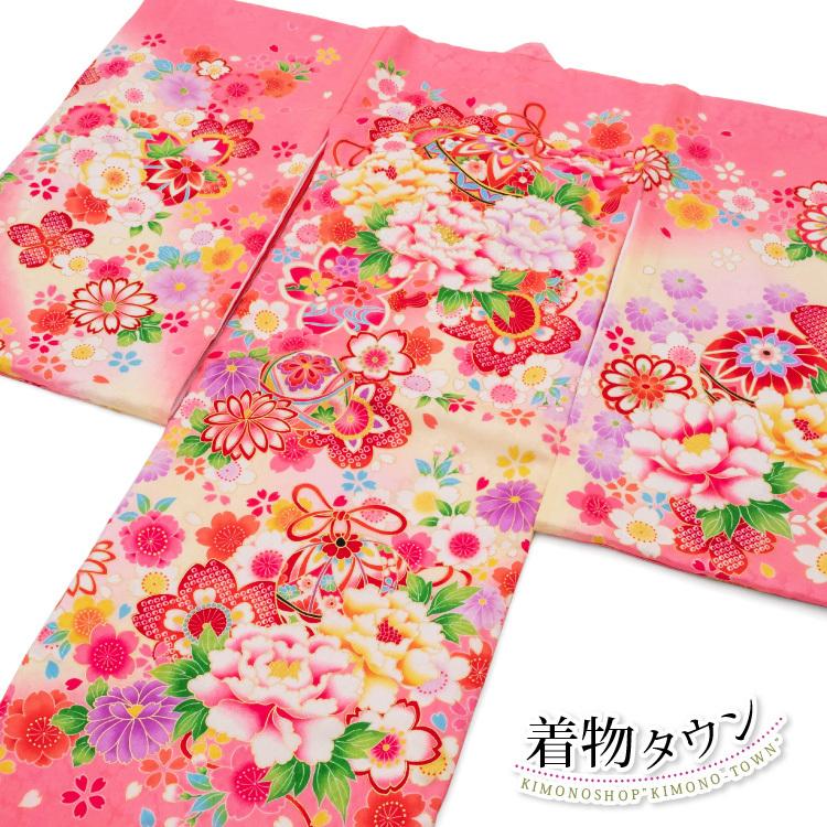 安いそれに目立つ お宮参り 着物 女の子 初着 産着 正絹 鈴に花柄 ピンク 女児 祝着 掛け着 販売 購入 高い素材 Www Technet 21 Org