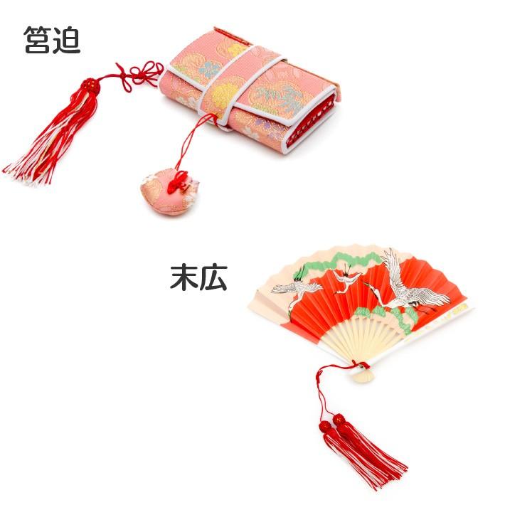 七五三 着物セット 赤色 帯 草履 筥迫 扇子 帯締め 髪飾り等一式 七五三 着物セット 赤色 帯 草履 筥迫 扇子 帯締め 髪飾り等一式