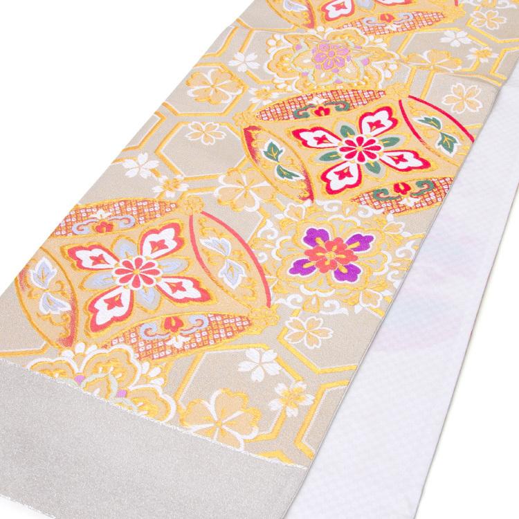 袋帯 正絹 西陣織 浅田叡一織物 振袖 成人式 シルバー ゴールド 金 銀