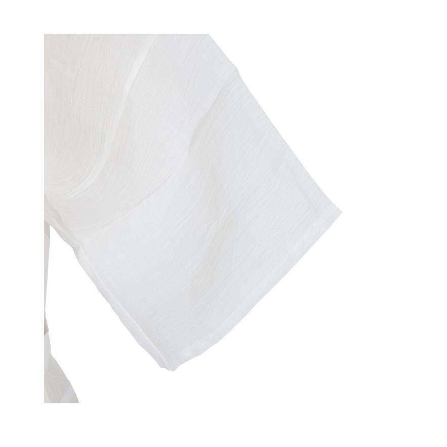 本麻手もみ楊柳 きものスリップ M・L・LL ホワイト 和装肌着 下着