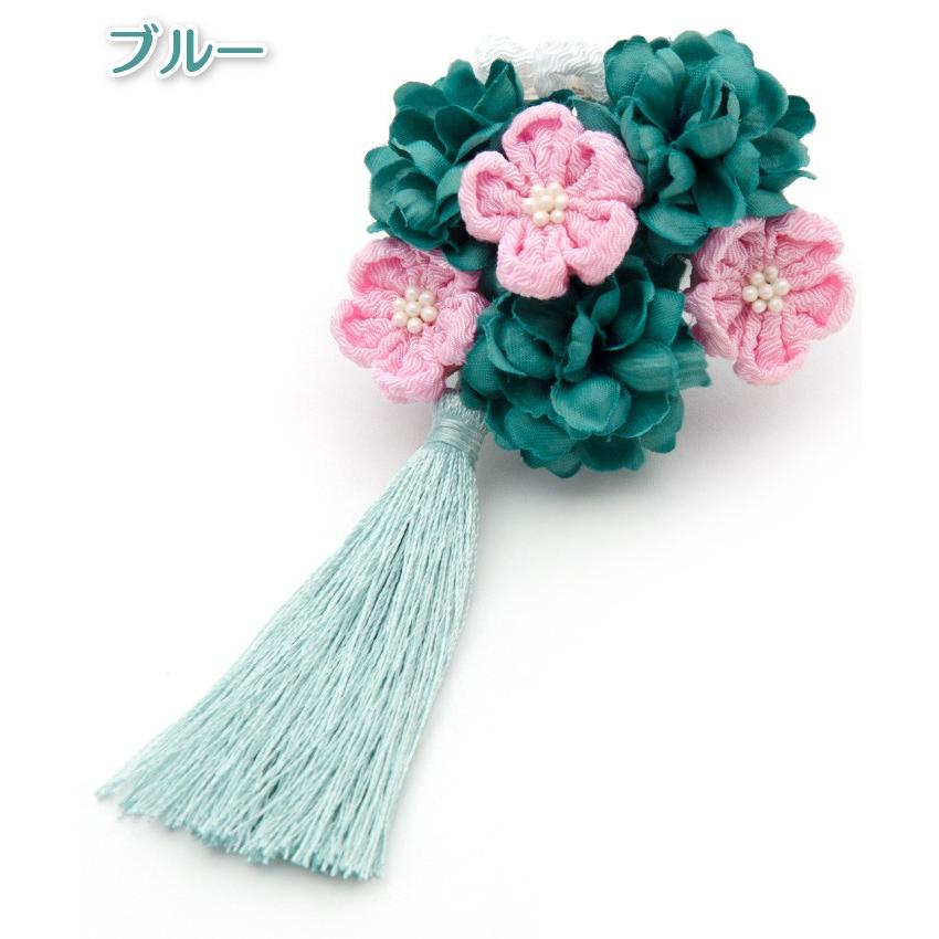 七五三　7歳　花柄着物 髪飾り付き ピンク 花柄 着物 7歳女の子、七五三 七五三花柄ピンク着物7歳