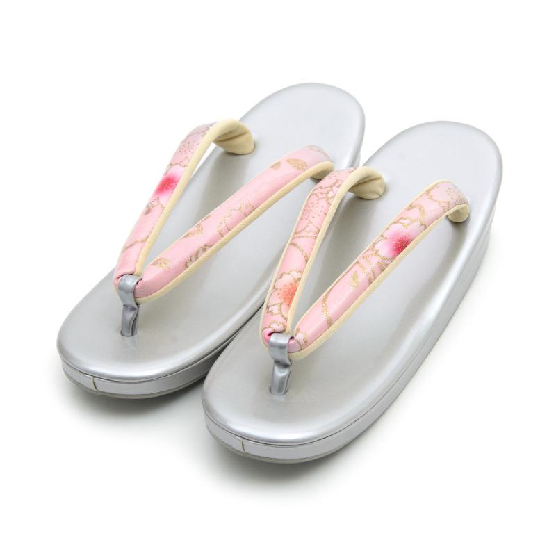 草履バッグセット 草履バッグ セット S M L LL サイズ シルバー 銀色