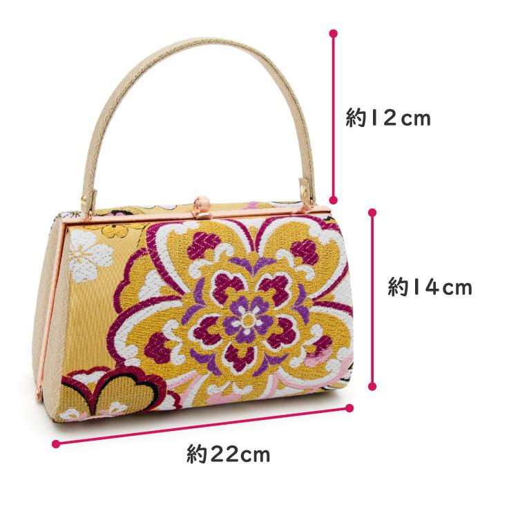 草履バッグセット フリーサイズ ゴールド 金 花柄 振袖 成人式 紋付き