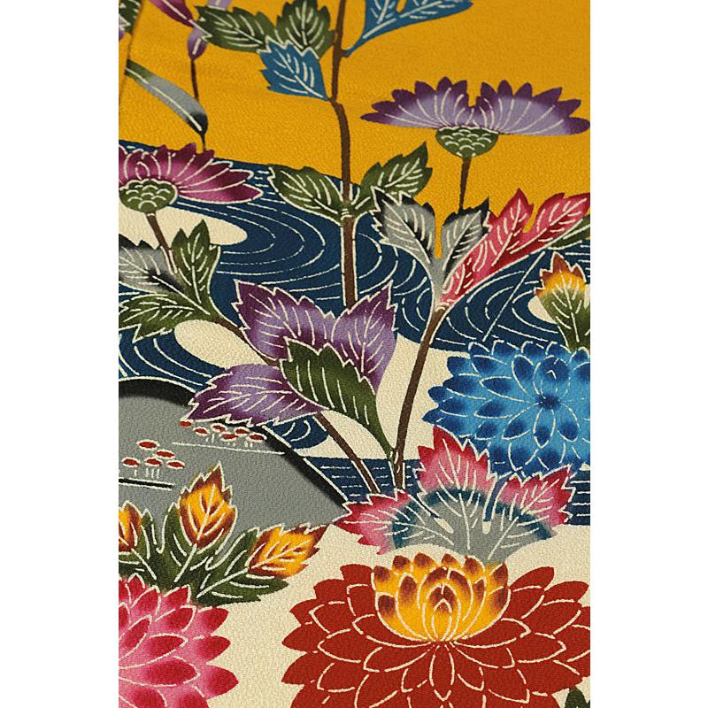和遊館】即決efa0232 お仕立て付き!超逸品!本場琉球紅型「知念 和遊館】即決efa0232 お仕立て付き!超逸品!本場琉球紅型「知念