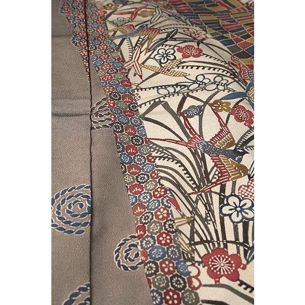 ポイント10倍 和遊館 即決eha0727 お仕立て付き 十日町 根茂織物 浜ちりめん紅型染めお洒落訪問着 訪問着 付け下げ