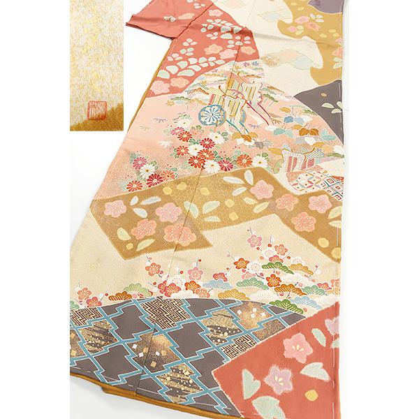 和遊館】即決eha2280 お仕立て付き！逸品！京友禅作家「松井青々 