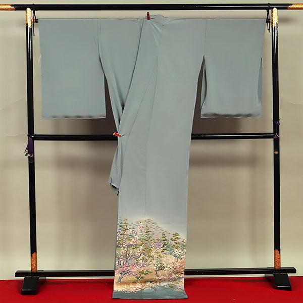 和遊館 即決eha3145 本加賀友禅作家 西川永良 浜ちりめん 高級 色留袖