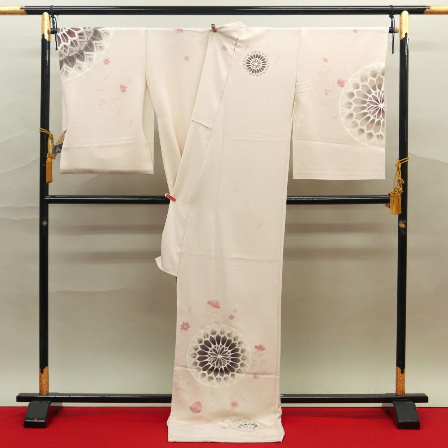和遊館 即決eha3295 成謙 本加工 訪問着 薄水色 淡ピンク色 お仕立て付きの画像