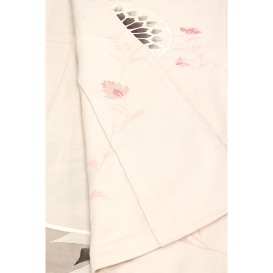 和遊館 即決eha3295 成謙 本加工 訪問着 薄水色 淡ピンク色 お仕立て付きの画像