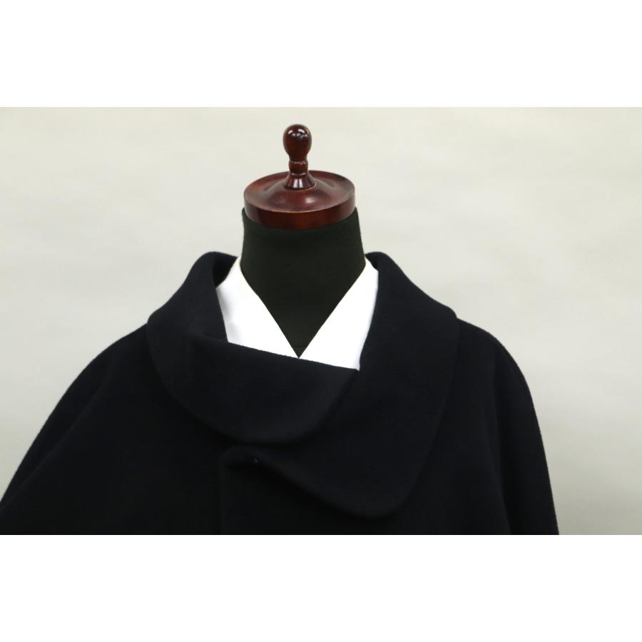 和遊館 即決eha3321 カシミヤ混 日本製 ケープ 黒色 ブラック : 和遊館
