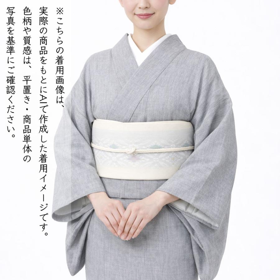 和遊館 即決kta3046 本場小千谷ちぢみ 本麻 着物｜夏着物 洗える 涼感 麻着物 無地 お仕立て付きの画像