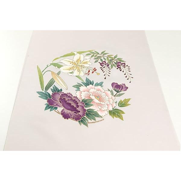 高級　正絹　洒落帯　名古屋帯　アンティーク　花柄　草花文　大正ロマン　210 △名古屋帯 洒落帯 高級△ 正絹 アンティーク 花柄 草花 大正ロマン