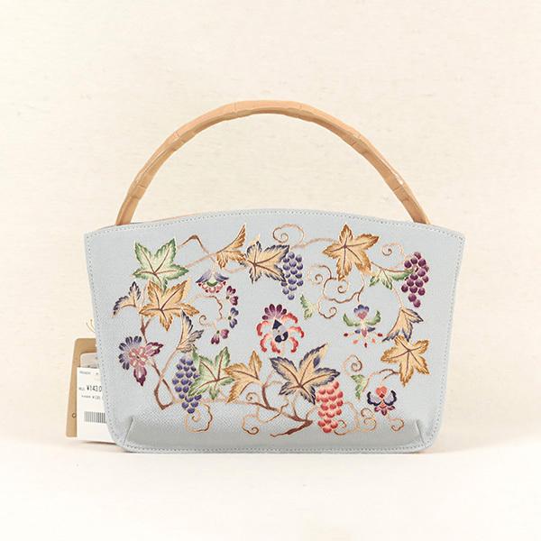 和遊館】sa2098 即決!『岡重』ブランド「OKAJIMA」友禅バッグ あおり型