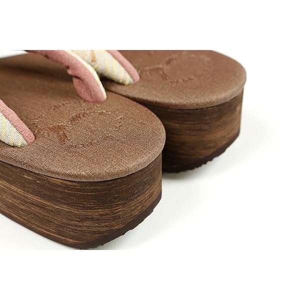 和遊館】sa2244 即決！『菱屋カレンブロッソ』カフェ草履 Lサイズ 風