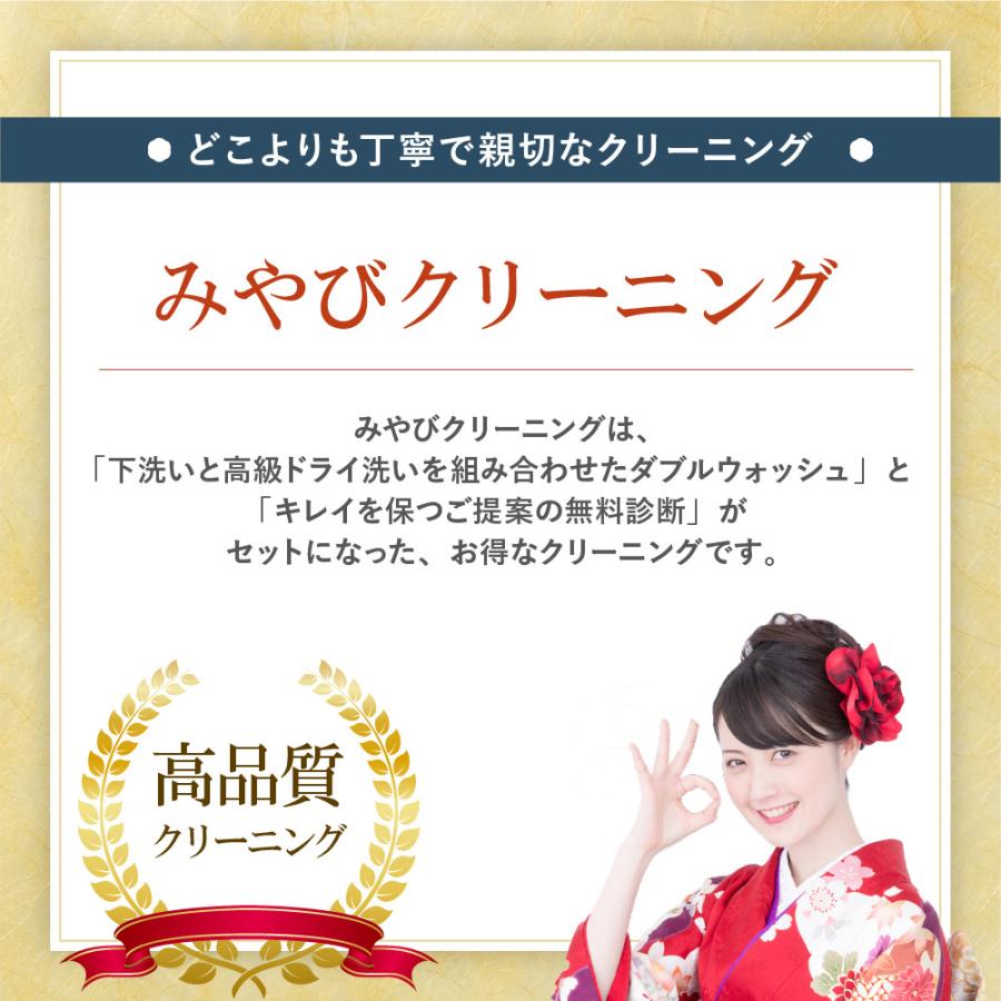 着物 クリーニング 宅配 着物3点セット ※振袖対象外（着物・帯・襦袢の中から組み合わせ自由） ミヤビネット |  | 01