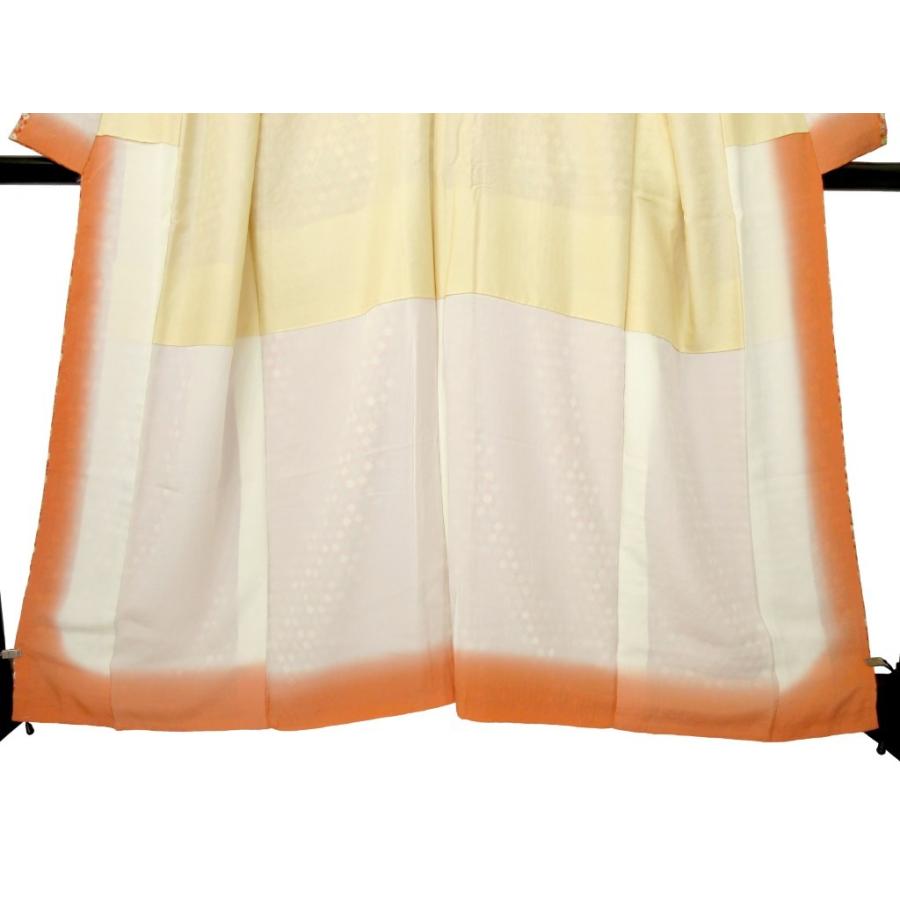 未使用に近い　　絞り　ポップ　正絹　小紋　リサイクル　サーモンピンク　ドット　水玉　お正月 パーティー お茶会  会食  普段着 レトロ アンティーク |  | 14