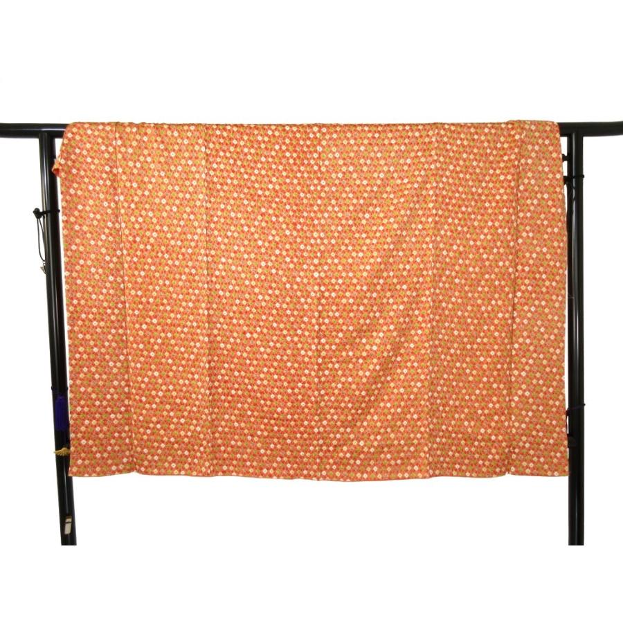 未使用に近い　　絞り　ポップ　正絹　小紋　リサイクル　サーモンピンク　ドット　水玉　お正月 パーティー お茶会  会食  普段着 レトロ アンティーク |  | 16