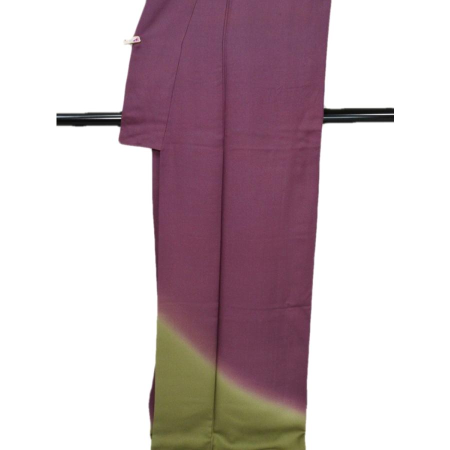 着物 紫 付け下げ 美品 スコッチガード