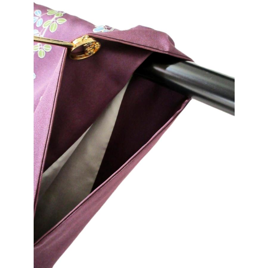 着物 紫 付け下げ 美品 スコッチガード