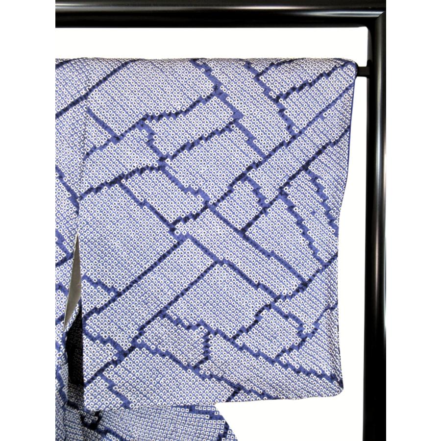 正絹 総絞り 竹柄 青 紺 豪華 贅沢 リサイクル 付け下げ 小紋 古典柄 結婚式二次会 お茶会 観劇 レストランでの食事 会食 お洒落着 |  | 04