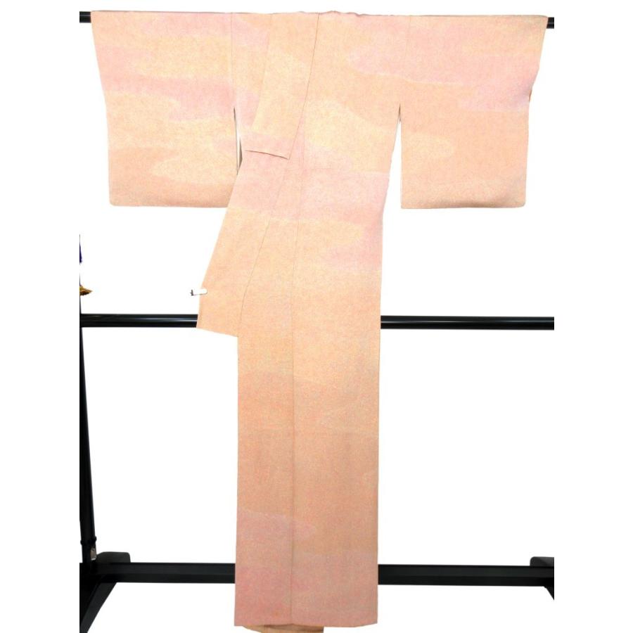 難なし 正絹 霞取り 付下げ 訪問着 ピンク ピンクベージュ コーラル リサイクル 柄入り八掛 結婚式 フォーマル 入学式 卒業式 お茶会 観劇 |  | 08