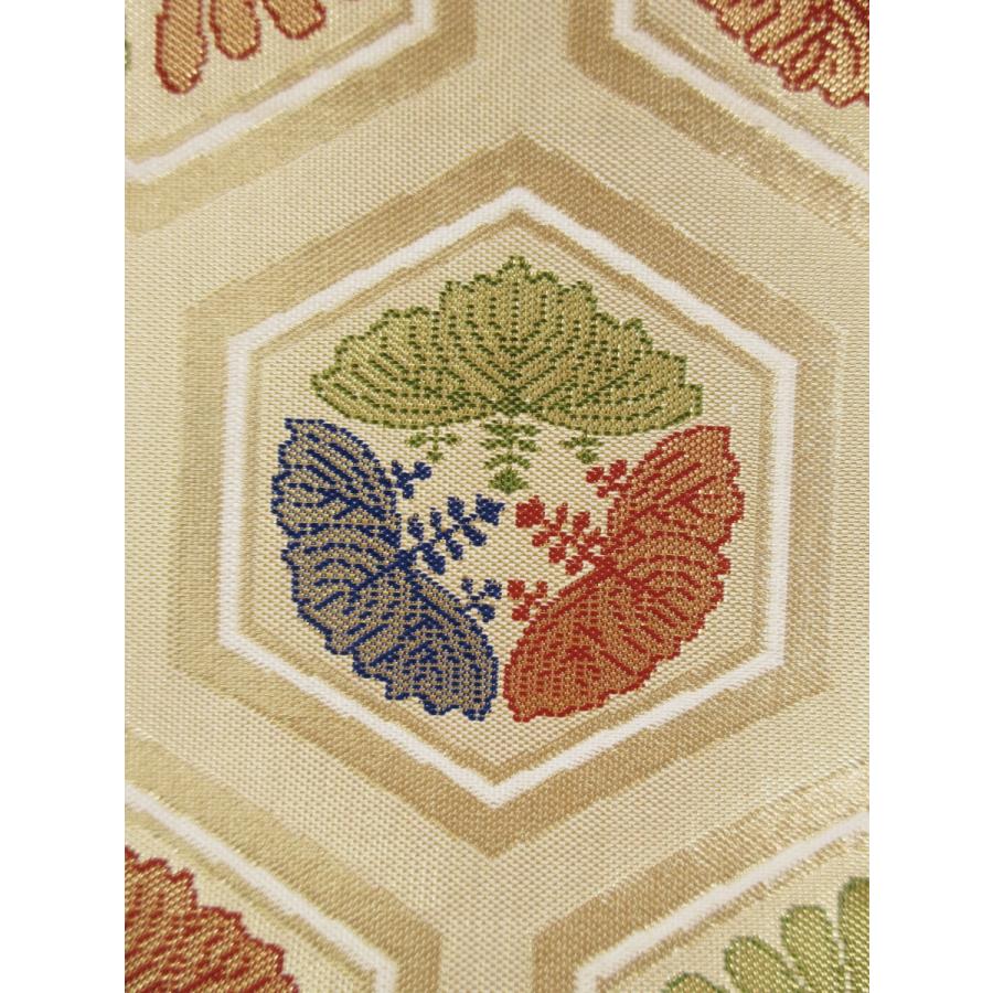 アンティーク　佐賀錦　袋帯　正絹　亀甲花文　吉祥文様　振袖　訪問着　付け下げ　色無地 金　ゴールド　振袖　留袖　訪問着　結婚式 披露宴 オーダーバッグ |  | 03