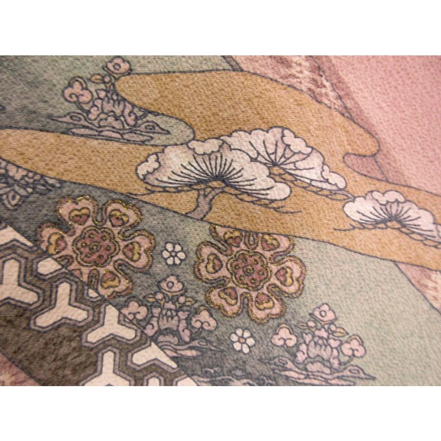 未使用に近い 薄紫 辻が花 訪問着 正絹 リサイクル 大きいサイズ 未使用に近い 薄紫 辻が花 訪問着 正絹 リサイクル 大きいサイズ