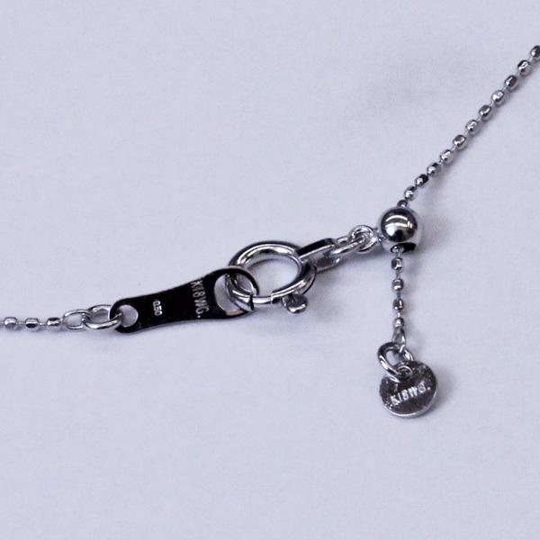 ダイヤネックレス・K18ホワイトゴールド／ダイヤモンド7石／0.50ct・K18WG・ステーションネックレス・ペンダントの画像