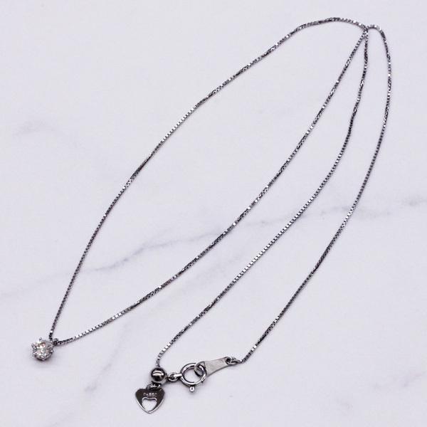 ダイヤプチネックレス／プラチナ ペンダント ダイヤモンド0.32ct PT  