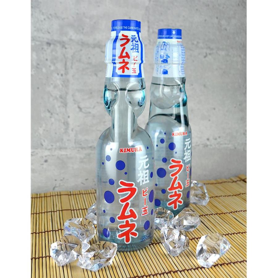 木村飲料 元祖ビー玉ラムネ 200ml / 18本 ビン 木村飲料 : 木村