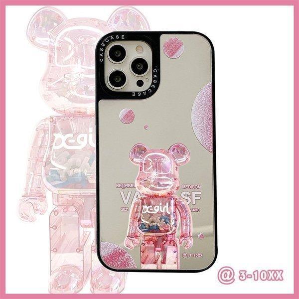 CASETiFY スマホケース 鏡面 ミラー コラボ 熊 かわいい