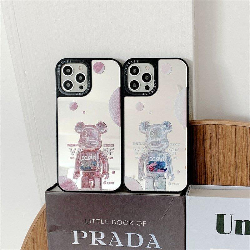 CASETiFY スマホケース 鏡面 ミラー コラボ 熊 かわいい