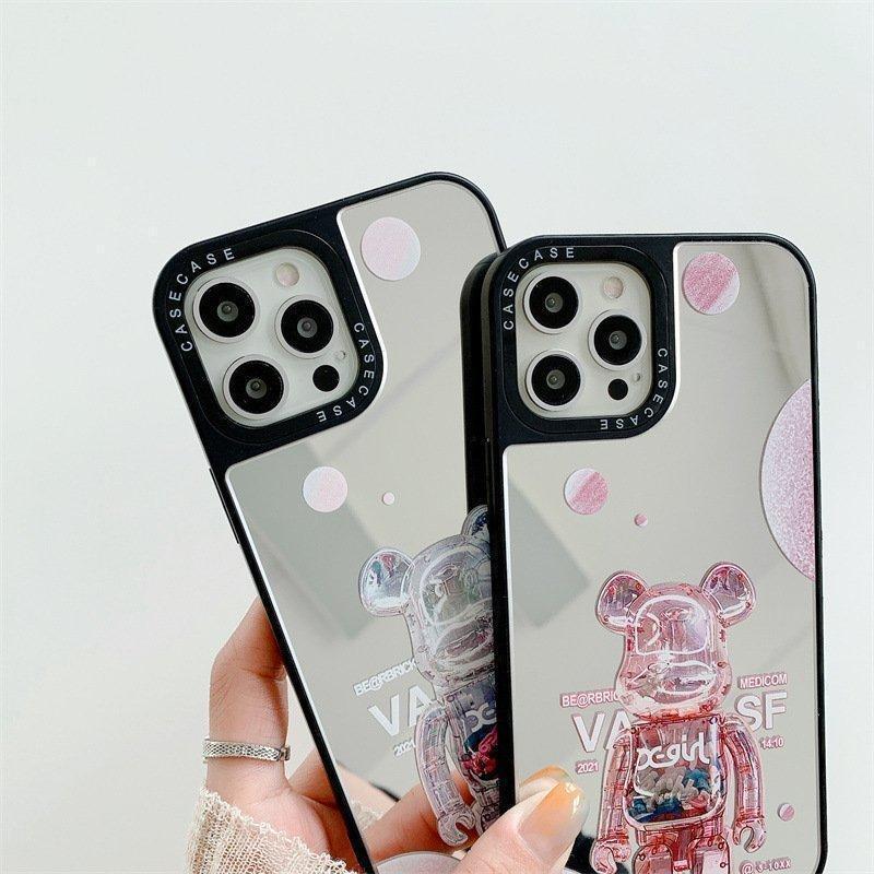 CASETiFY スマホケース 鏡面 ミラー コラボ 熊 かわいい