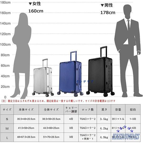 スーツケース オールアルミ合金 Lサイズ/7泊?長期旅行向き/95L スーツケース オールアルミ合金 Lサイズ/7泊?長期旅行向き/95L