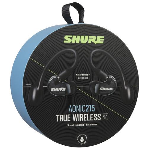 SHURE SE21DYBK+TW2-A AONIC215完全ワイヤレス高遮音性イヤホン