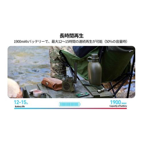 MUZEN MWPVXI3G Bluetoothスピーカー モバイルバッテリーにもなる IPX5
