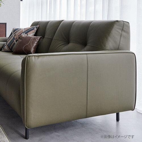 エスハウスインテリアL/SComfort 総革張り 1人掛け ソファ オリーブ
