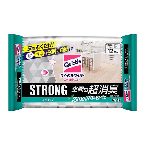 花王 クイックル立体吸着Wストロング空間の超消臭12枚 掃除用シート | 