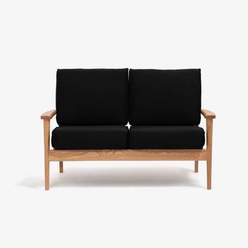 大塚家具［2人掛］ラブソファ「シネマ」本体＋ヌードクッション レッドオーク材ホワイトオーク色 カバーリングタイプ ※カバー別売 全９色【※AR対応】_5