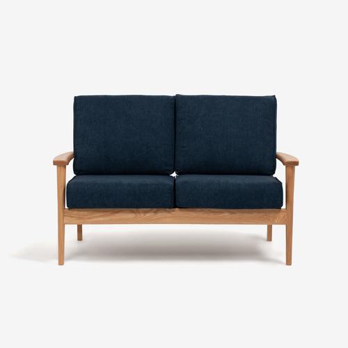 大塚家具［2人掛］ラブソファ「シネマ」本体＋ヌードクッション レッドオーク材ホワイトオーク色 カバーリングタイプ ※カバー別売 全９色【※AR対応】_6
