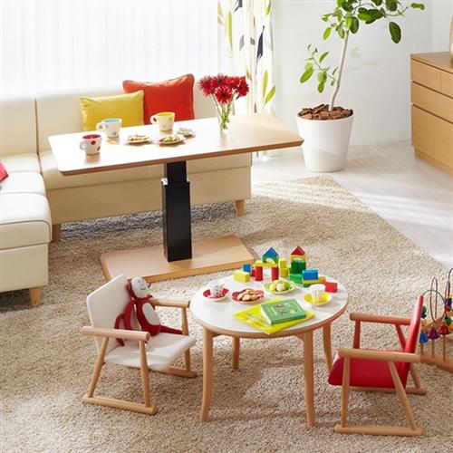 美品　大塚家具　昇降式　ダイニングテーブル　木目　120×72 大塚家具 [幅120]昇降式ダイニングテーブル 「フィット」Cタイプ