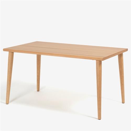 大塚家具 ダイニングテーブル「ユノ3」幅135cm レッドオーク材ホワイト 
