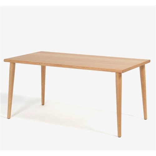 大塚家具　ユノ　150cm ダイニングテーブル　オーク 大塚家具 ダイニングテーブル「ユノ3」幅150cm レッドオーク材ホワイト